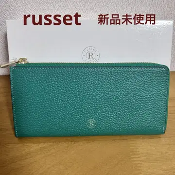 러셋 russet 장지갑 가죽 L자 지퍼 미사용 새상품 상자