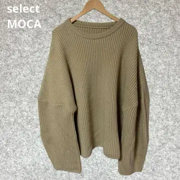 select MOCA 루즈 볼륨 오버 니트 베이지 긴팔