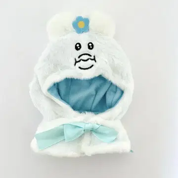 봉제 인형 판초 블루 리본