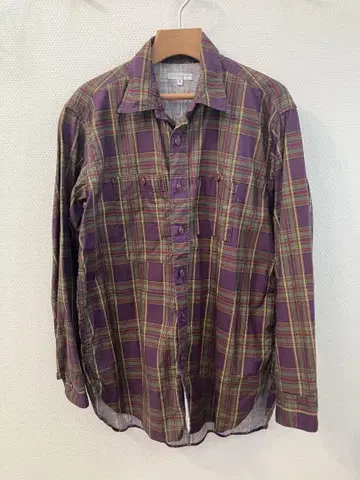 Work Shirt Cotton Printed Plaid S 21ss