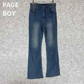 PAGE BOY 부츠컷 데님 플레어 데님 라이트 블루