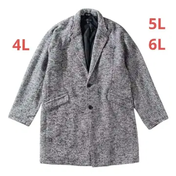 in the attic 헤링본 트위드 체스터 코트 nk4