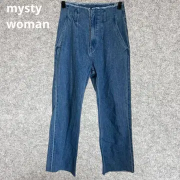 mysty woman 하이웨스트 컷오프 데님 팬츠