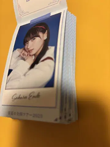 노기자카46 NOGI메쿠리 참여상 메시지 카드 엔도 사쿠라 등