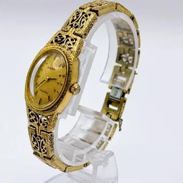 RADO 라도 여성용 수동 와인딩 손목시계 앤티크 골드 021