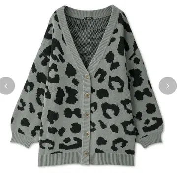 새상품 Avail Shoko 레오파드 무늬 니트 가디건 M