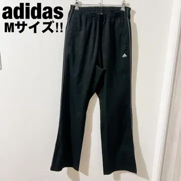 [ a2456 ] adidas 나일론 팬츠 블랙 M 저지 헬스장 트레이닝