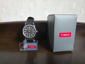 거의 미사용 TIMEX 위켄더 블랙 x 블랙 T2N647