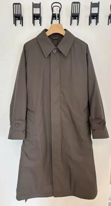 UNIQLO U 패디드 스텐칼라 코트 S 사이즈 OLIVE