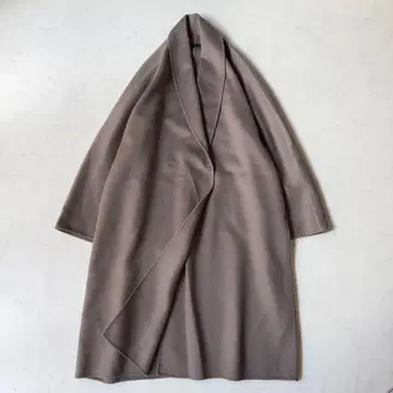 거의 미사용 13만 엔 알마로사 이탈리아제 숄카라 코트 토프