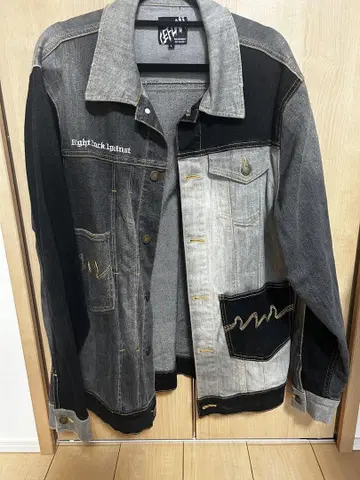 LEFLAH 바이컬러 데님 자켓 L 사이즈