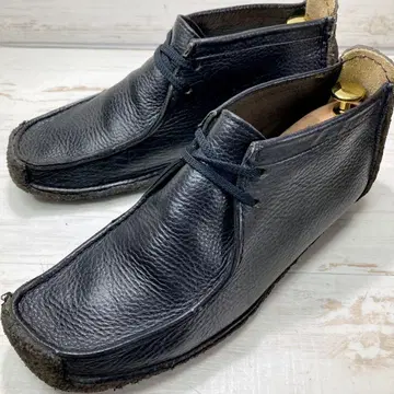 레어 클락스 왈라비 27cm 블랙 가죽 아일랜드제
