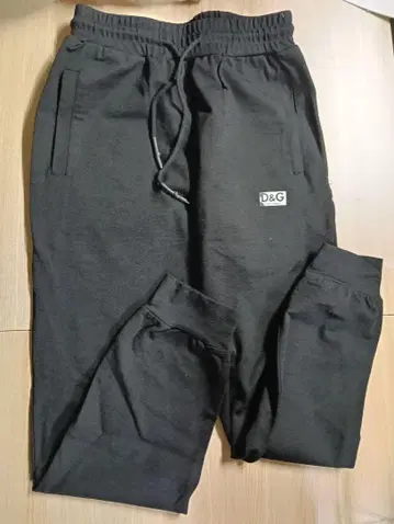 D&G 블랙 조거 팬츠