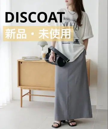 DISCOAT (디스코트) 밑단 슬릿 내로우 스커트 사이즈 S