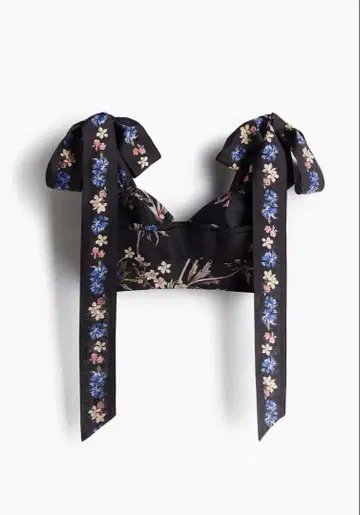 태국 스트랩 크롭 상의 뷔스티에 H&M
