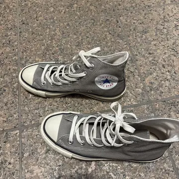 일본제 CONVERSE ALL STAR 그레이 하이컷 사이즈 4
