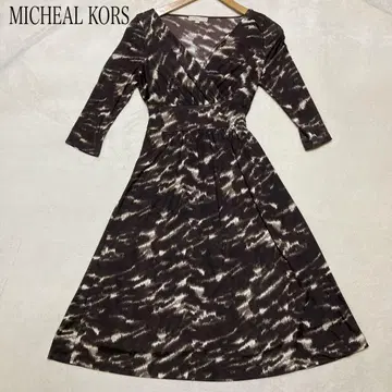 ( 781 ) MICHEAL KORS 7부 소매 올 패턴 원피스