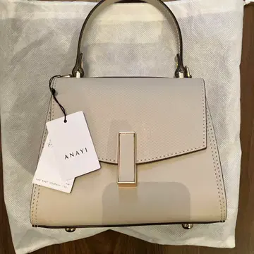 새상품 미사용 ANAYI 콤비 미니 핸드백 베이지