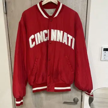 CINCINNATI REDS 바시티 자켓 빨간색 L 사이즈