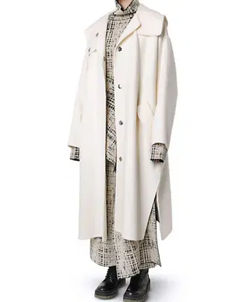 르쉘블루 Hooded Over Coat 후드 오버코트