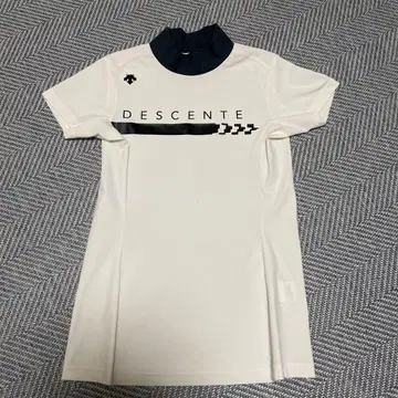 DESCENTE 골프 셔츠 화이트 M 사이즈
