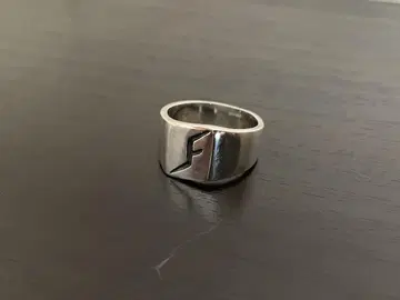 실버 925 F 로고 반지 Ring