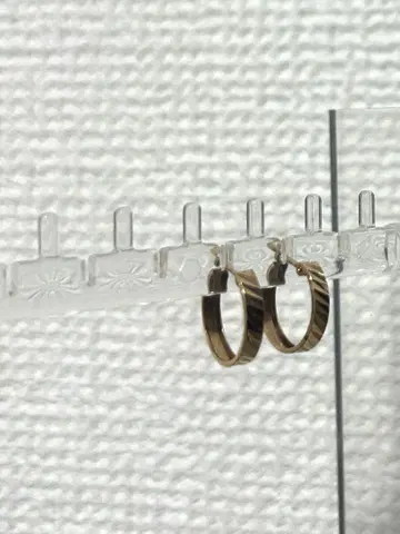 cuicui 10k 후프 귀걸이 양쪽 귀