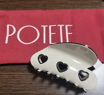 POTETE 3 하트 클립 화이트