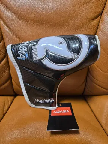 [ 레어! ] HONMA 혼마 퍼터용 골프헤드커버 블랙/화이트 미사용