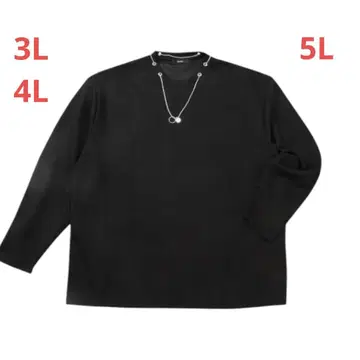 Re:luxi 분또 목걸이 포함 긴팔 T셔츠 pjgf5
