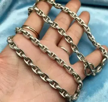 새상품 인기 목걸이 실버 s925 남녀 공용 개성 목걸이 약 60cm