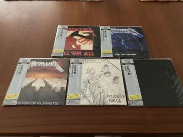 오비 포함 종이 자켓 SHM-CD Metallica CD 5장 세트