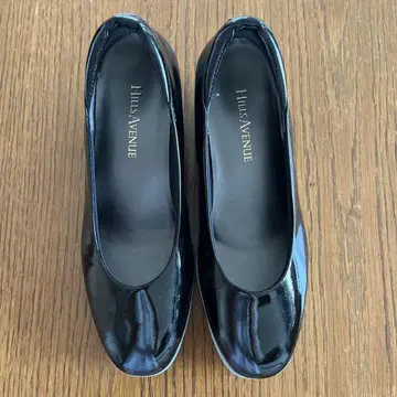 HILLS AVENUE 블랙 웨지 펌프스 22.5cm