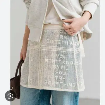 빈티지 스타일 레이스 에이프런 스커트