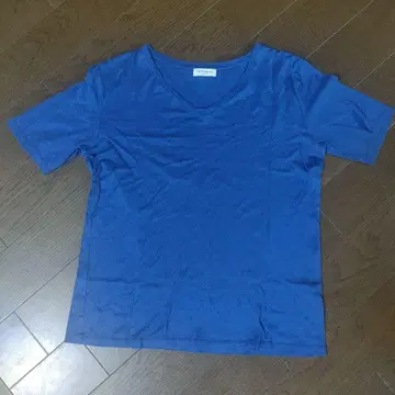 TRU TRUSSARDI STILE V넥 티셔츠 파랑 M