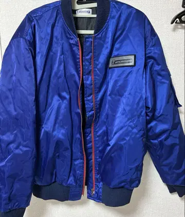 MICHELIN 파랑 나일론 봄버 자켓