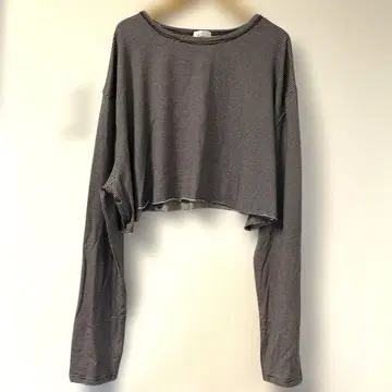 Louren 롱 티셔츠 보더 브라운