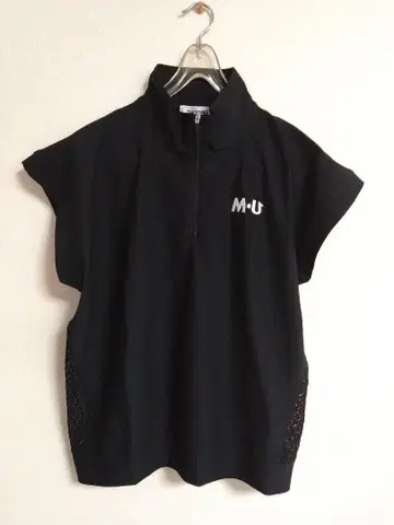MU 스포츠 미에코 우에사코 반팔 베스트풍 셔츠