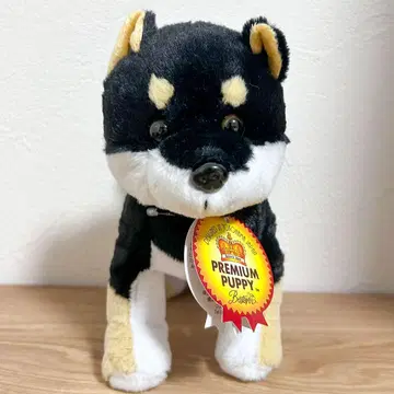[ 택 포함 새상품 ] 프리미엄 퍼피 블랙 시바 봉제 인형