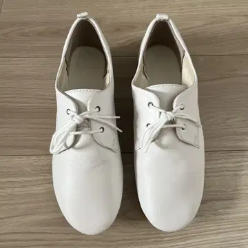 새상품급! MUJI 경량 피로감 없는 램 가죽 플랫슈즈 23.5cm