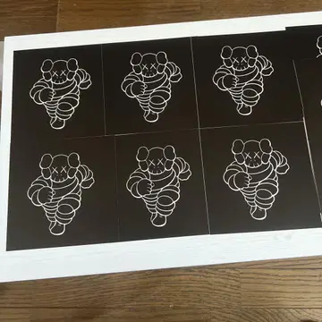 HECTIC KAWS 더블 네임 T셔츠 플라이어 10장 세트 당시물
