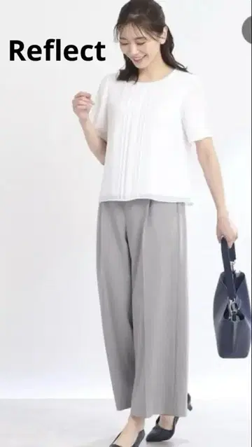리플렉트 와이드 팬츠