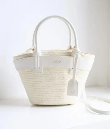 Herlipto white Palma Mini Tote Bag 바스켓백