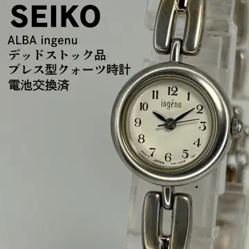 미사용품 SEIKO 세이코 알바 블레스형 쿼츠 손목시계 배터리 교환 완료