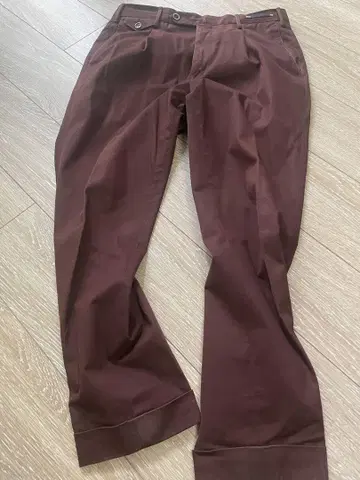 PT01 버건디 치노 팬츠 사이즈 48
