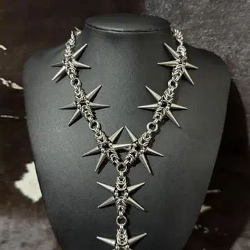 spike necklace goth archive opium Y2K