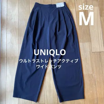 새상품 UNIQLO 울트라 스트레치 액티브 와이드 팬츠 M