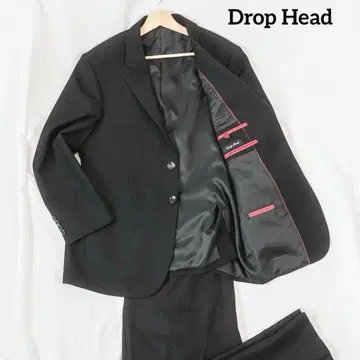 새상품급 Drop Head 셋업 수트 올 패턴 블랙 디자인 M