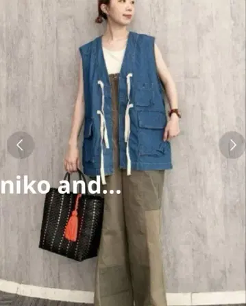 nikoand - 니코앤드 C-1풍 데님 베스트 프리 사이즈 데님 베스트