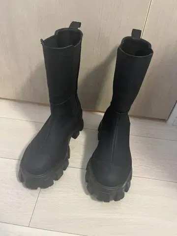 JEANASIS 사이드 고어 부츠 통굽